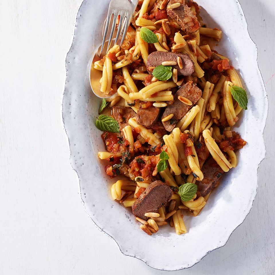 Casarecce mit Sugo und Lamm